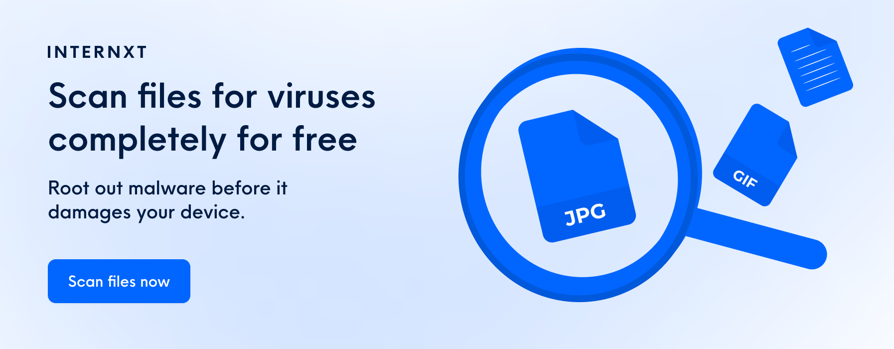 Free virus scanner.