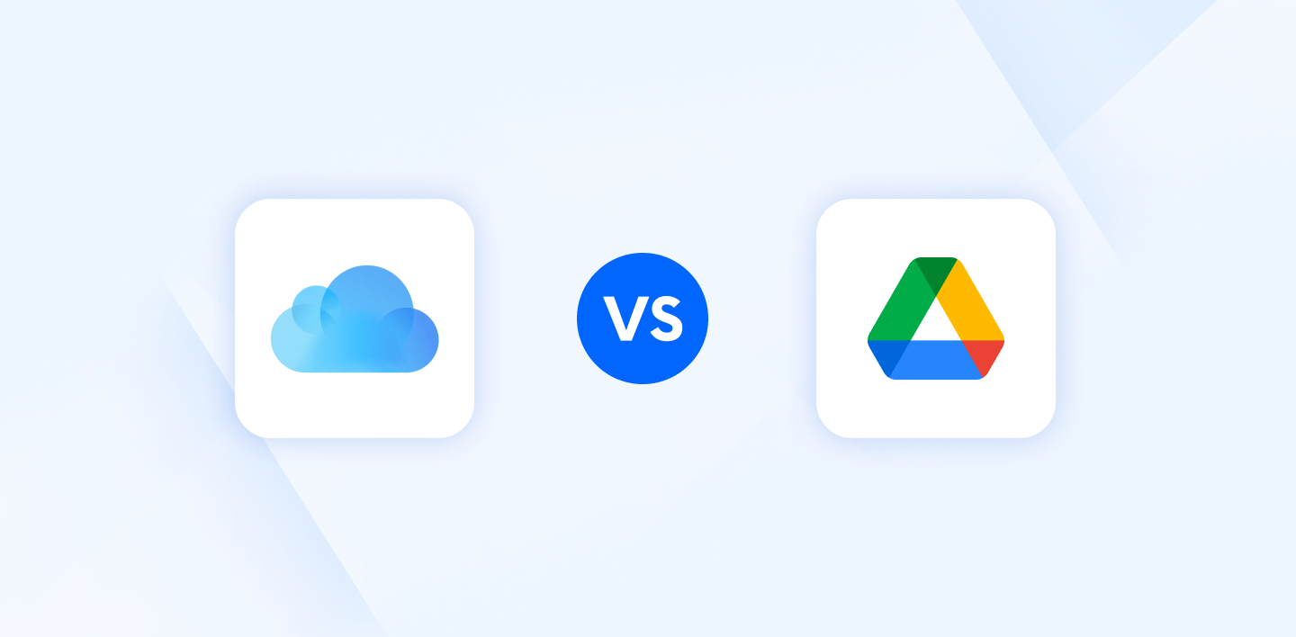 Cloud Comparison iCloud vs Google Drive Internxt Blog