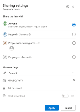 Microsoft privacy settings