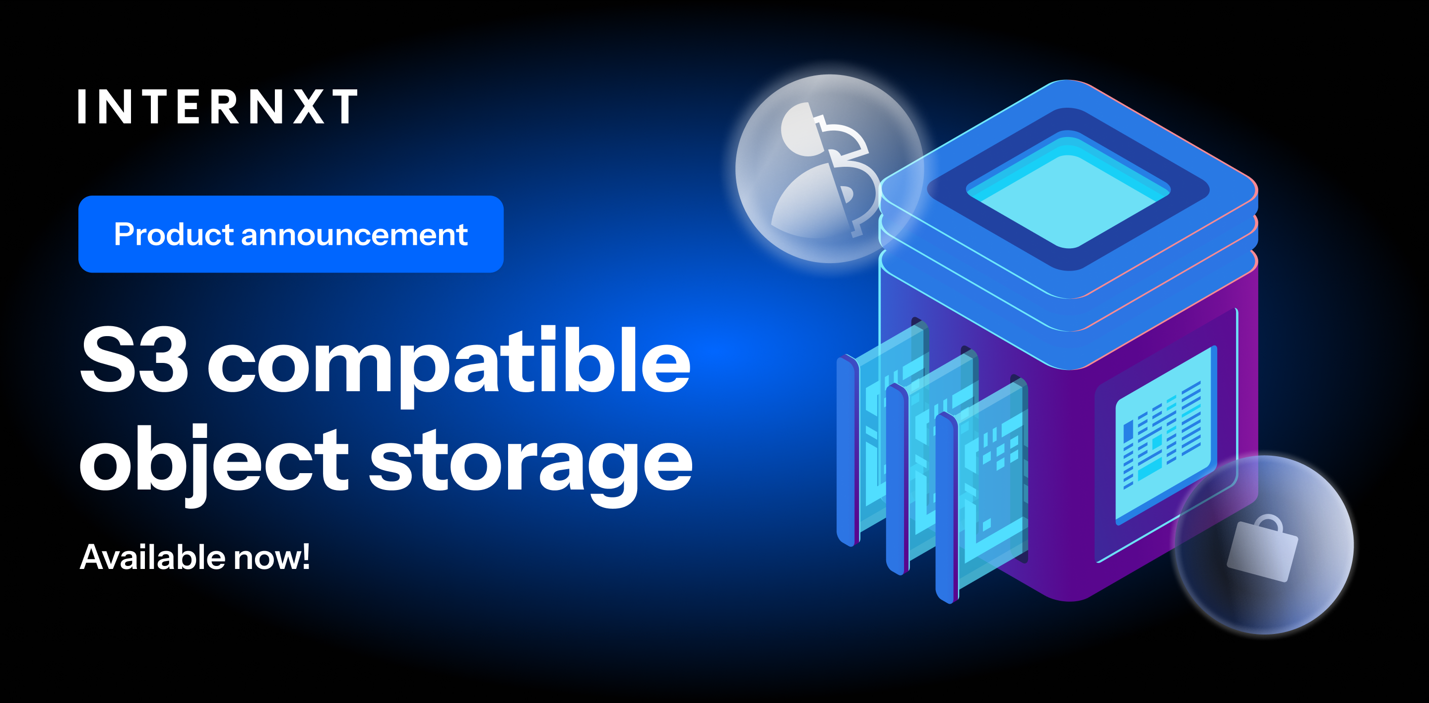 Internxt Object Storage is an affordable solution to store large scale data