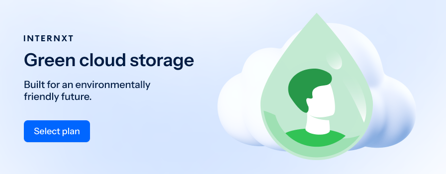 Internxt green cloud computing