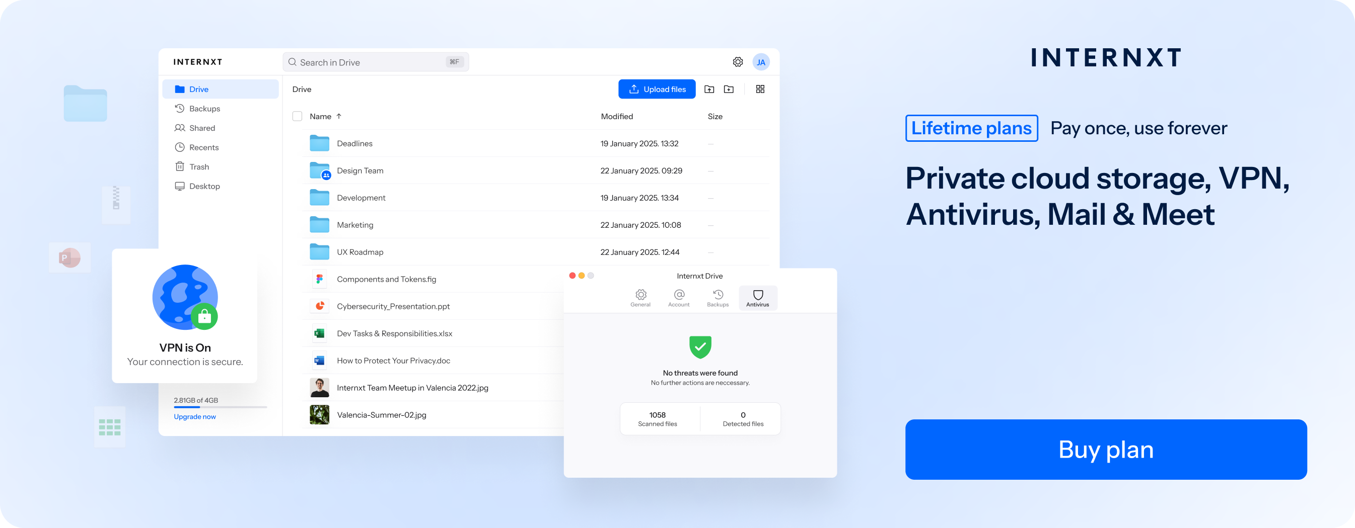 Internxt pricing plans
