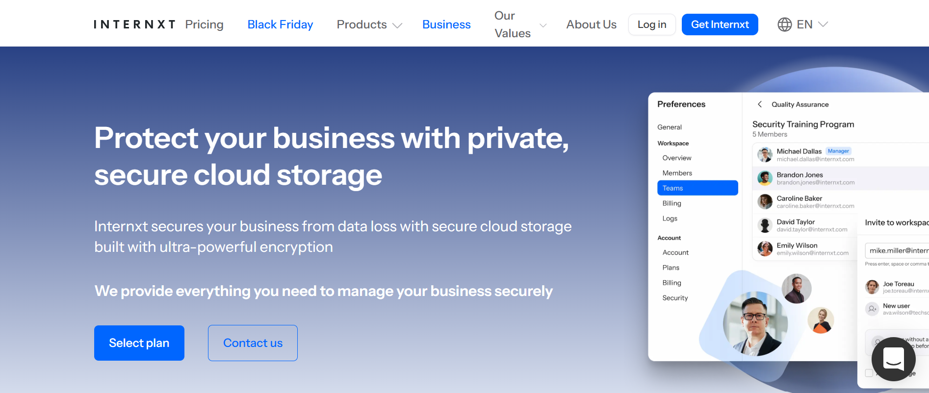 Internxt vs Dropbox vs SharePoint