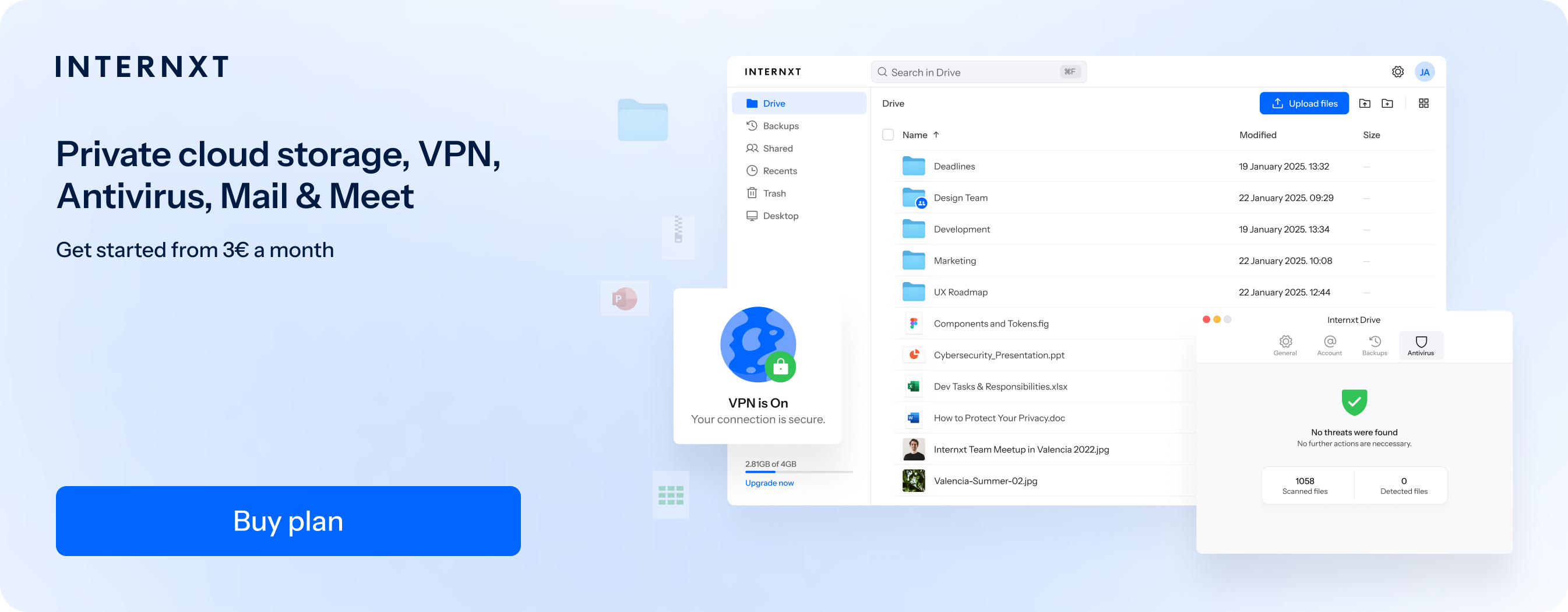 Internxt pricing plans