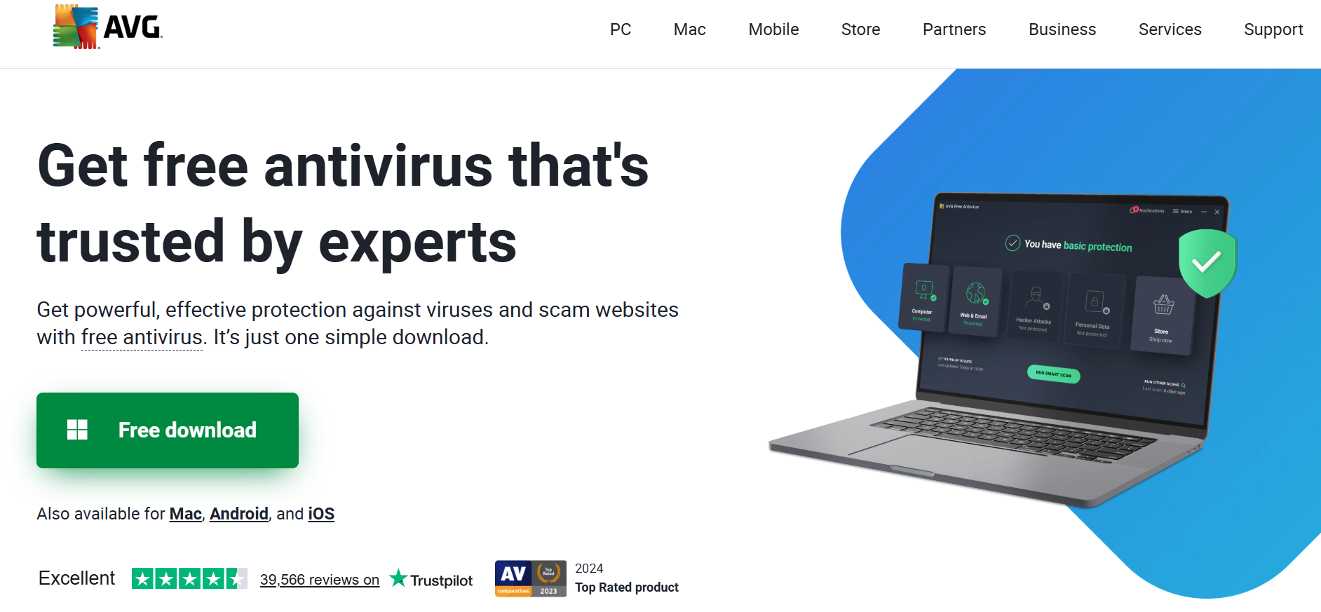 Best free antivirus software: AVG