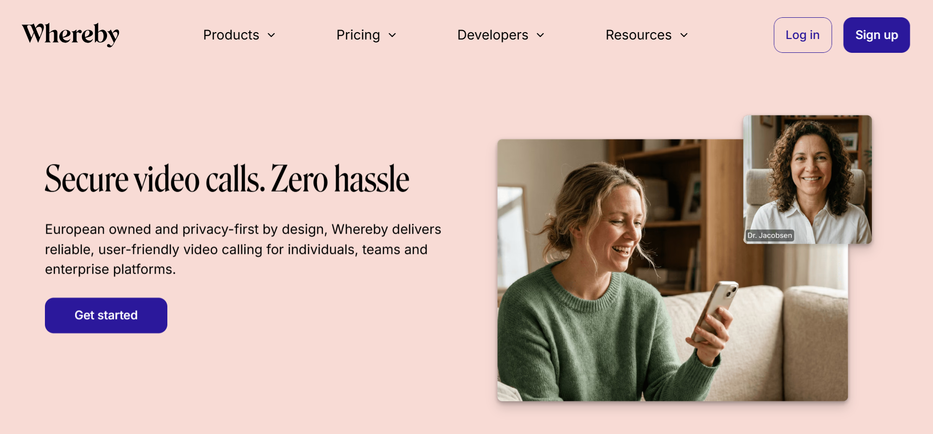 Whereby video conferencing