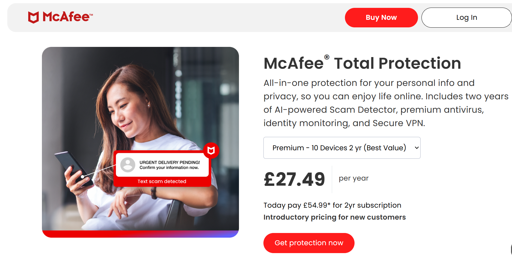 Best free antivirus software: McAfee