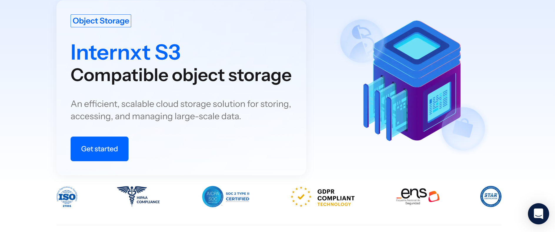 Best object storage: Internxt