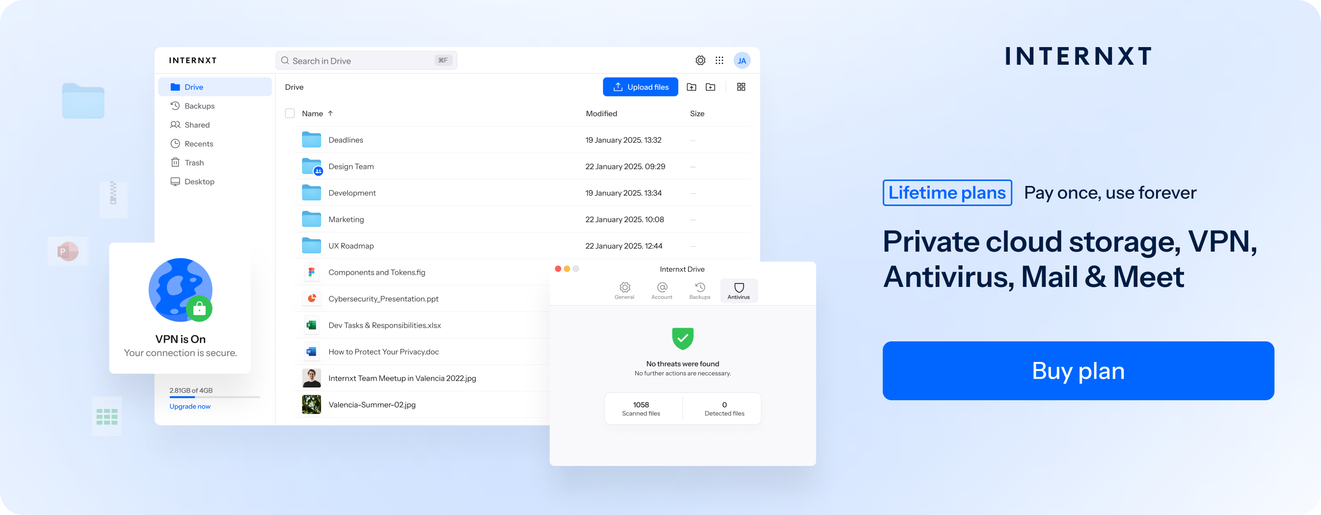 Internxt best cloud storage pricing