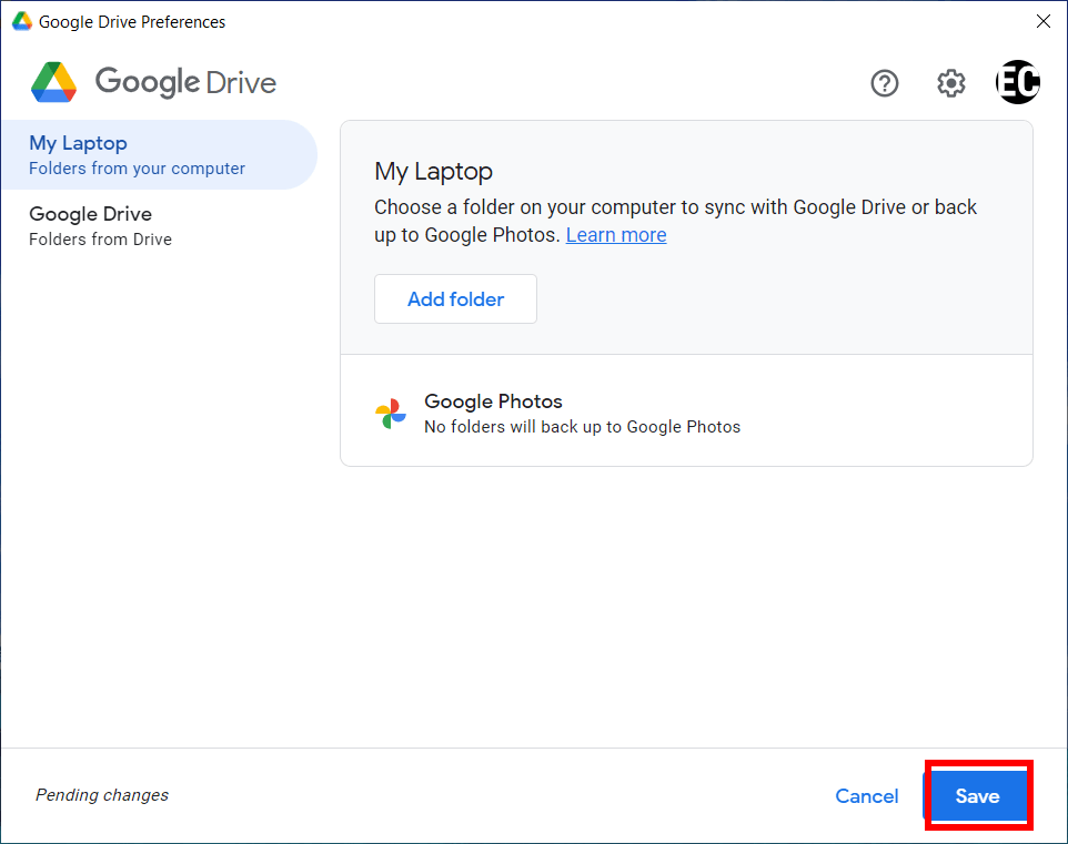 How to stop google photos backup on desktop