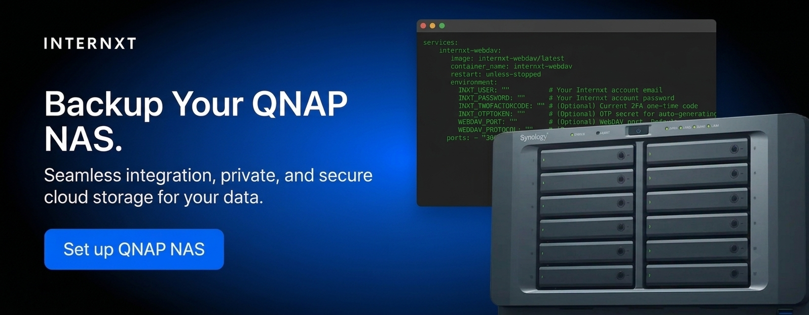 Internxt NAS support for QNAP