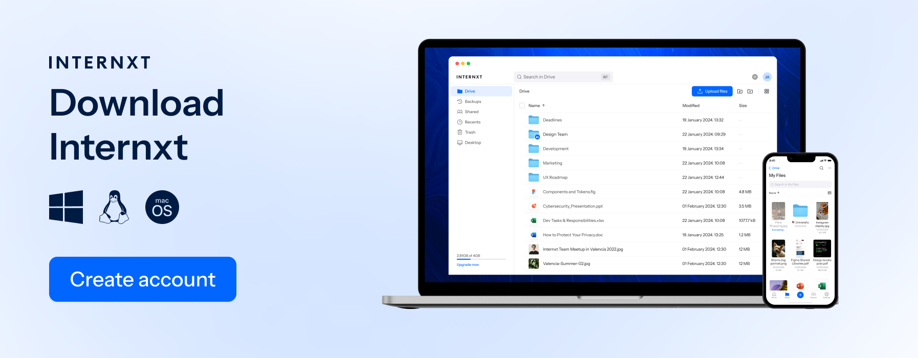 Internxt best cloud storage pricing