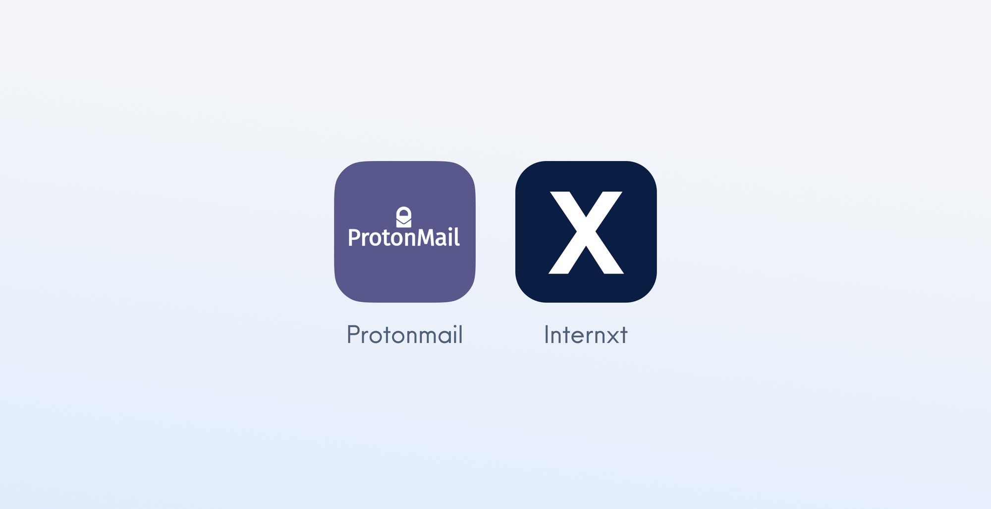 Internxt Logo and Protonmail Logo