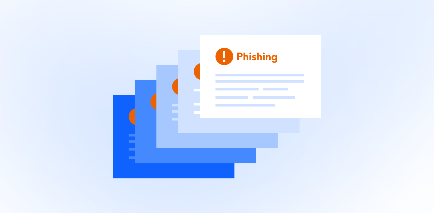 Cybersecurity error messages and phishing alerts.