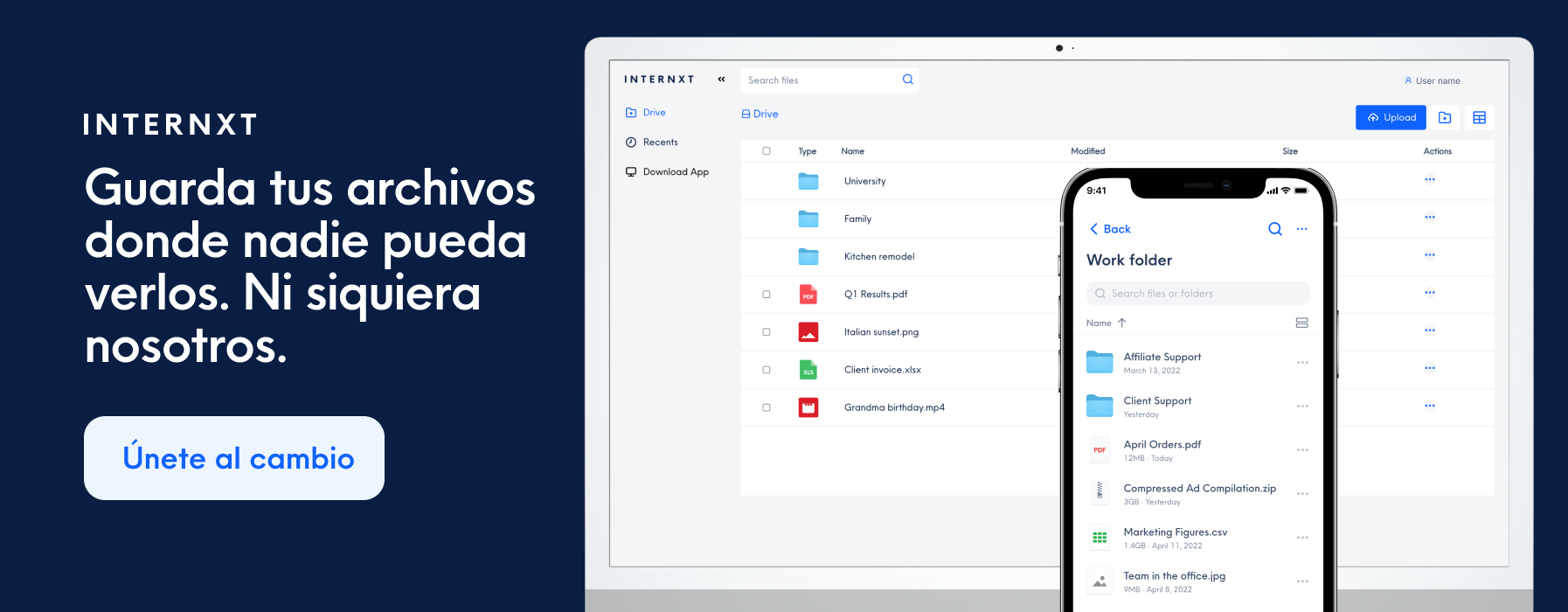 Internxt is a cloud storage service based on privacy
