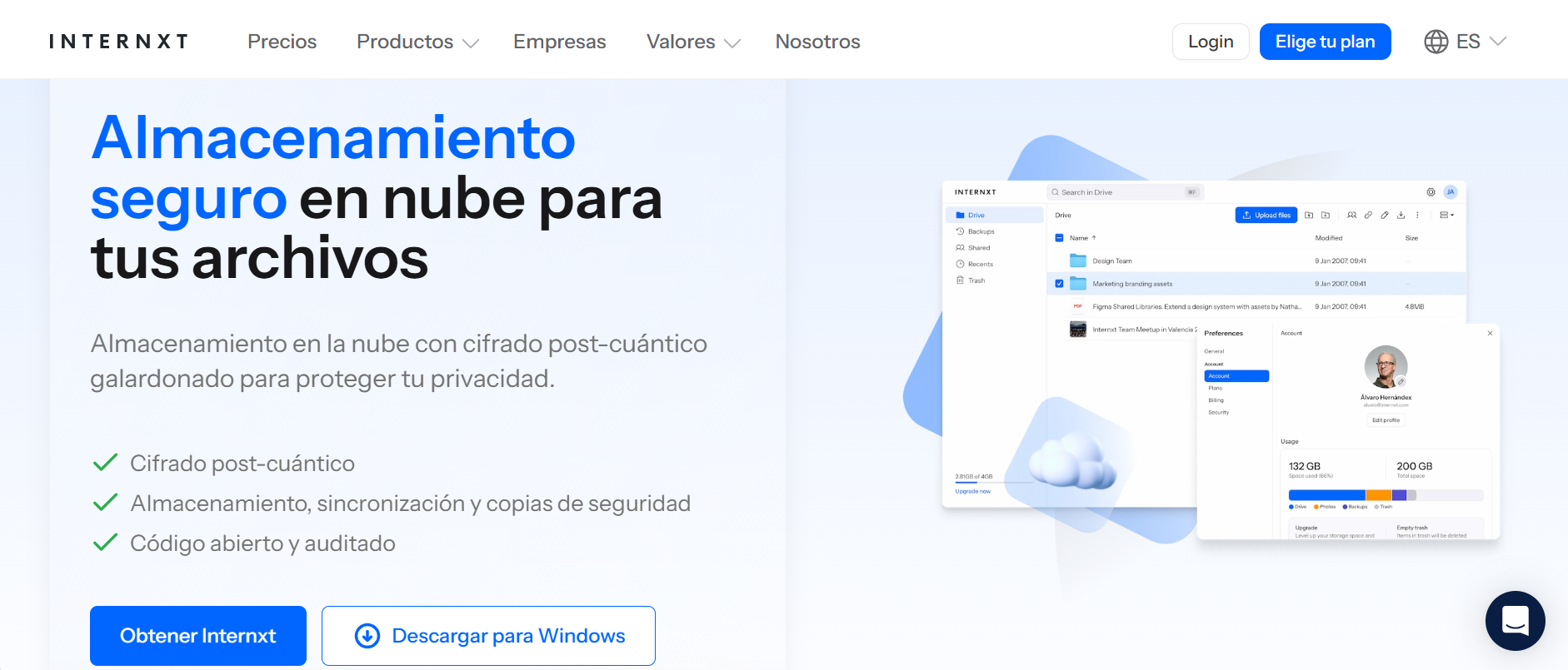 Internxt VPN gratuita encripta su conexión para una mayor privacidad en línea.