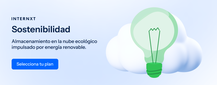 Internxt es un servicio de almacenamiento en la nube basado en el cifrado y la privacidad.