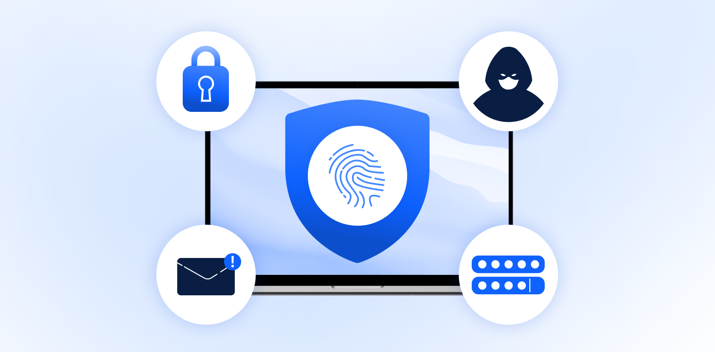 Ordenador en riesgo de amenazas de ciberseguridad.