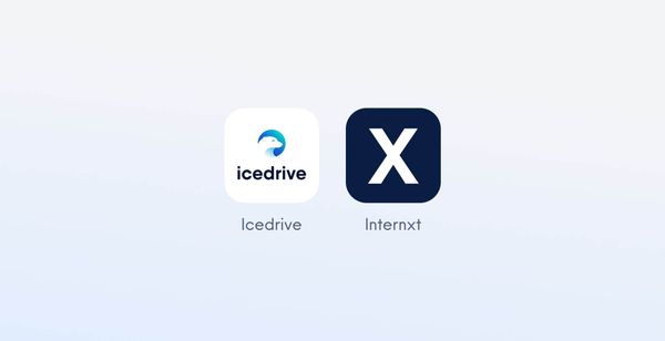 Logo de Internxt y Logo de IceDrive